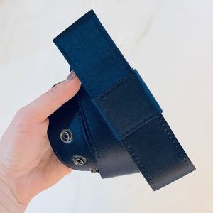 Chic Navy Bow Belt